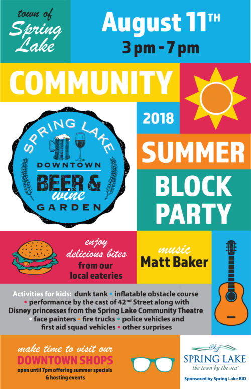 Summer Community Block Party Visit Spring Lake